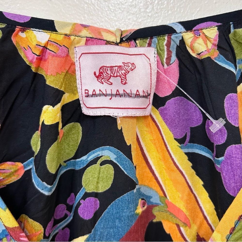 Banjanan Elise Tropical Fun Blouse Size Small - Picture 4 of 6